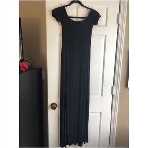 Black maxi dress